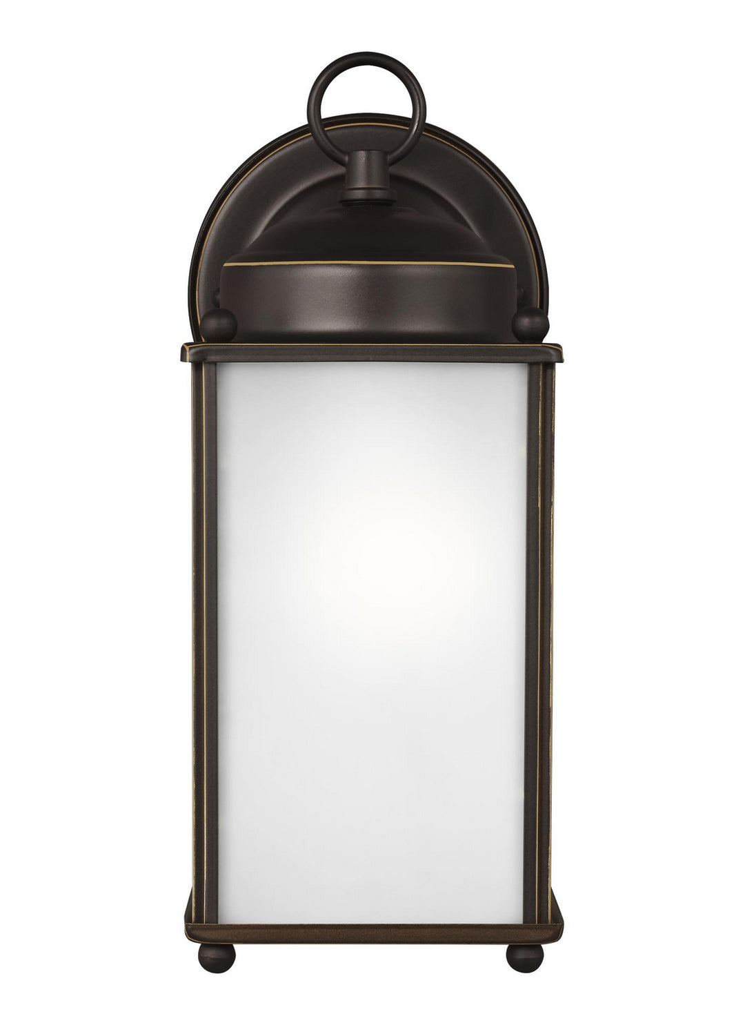 New Castle One Light Outdoor Wall Lantern in Antique Bronze - available from The Lighting Shoppe, trusted by Canadian homeowners