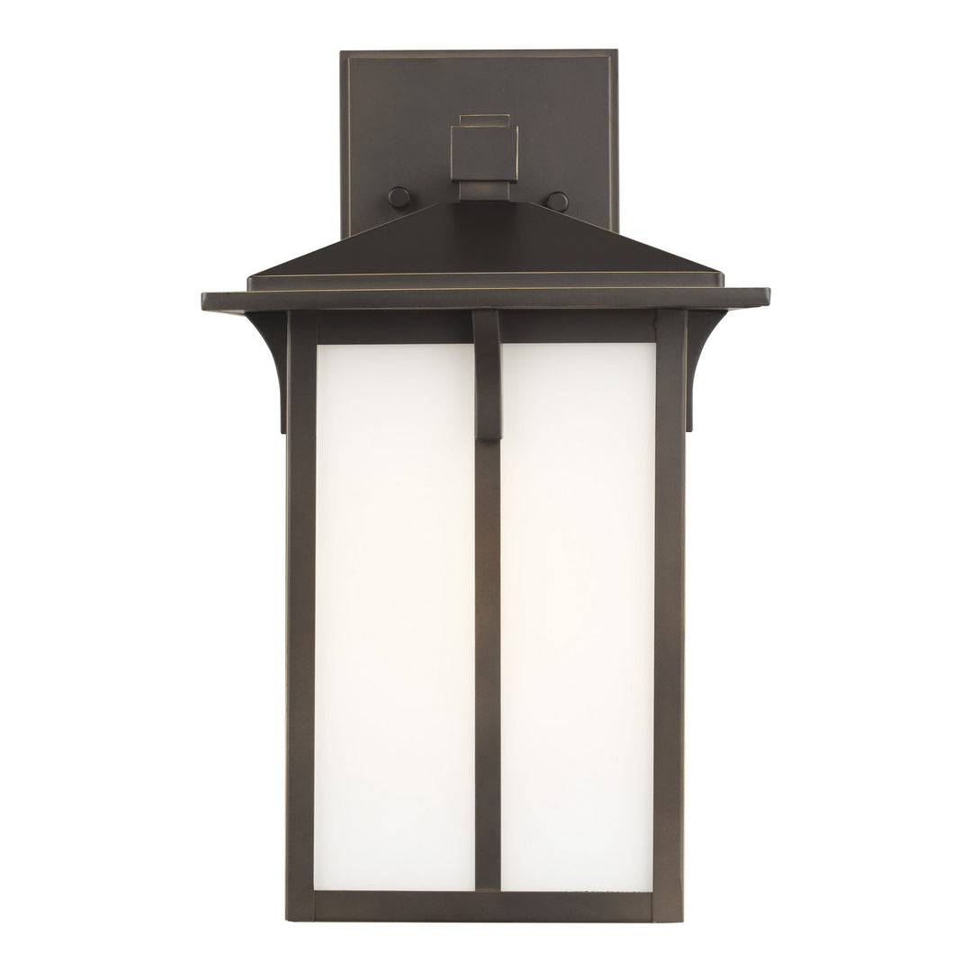 Tomek One Light Outdoor Wall Lantern in Antique Bronze - available from The Lighting Shoppe, trusted by Canadian homeowners