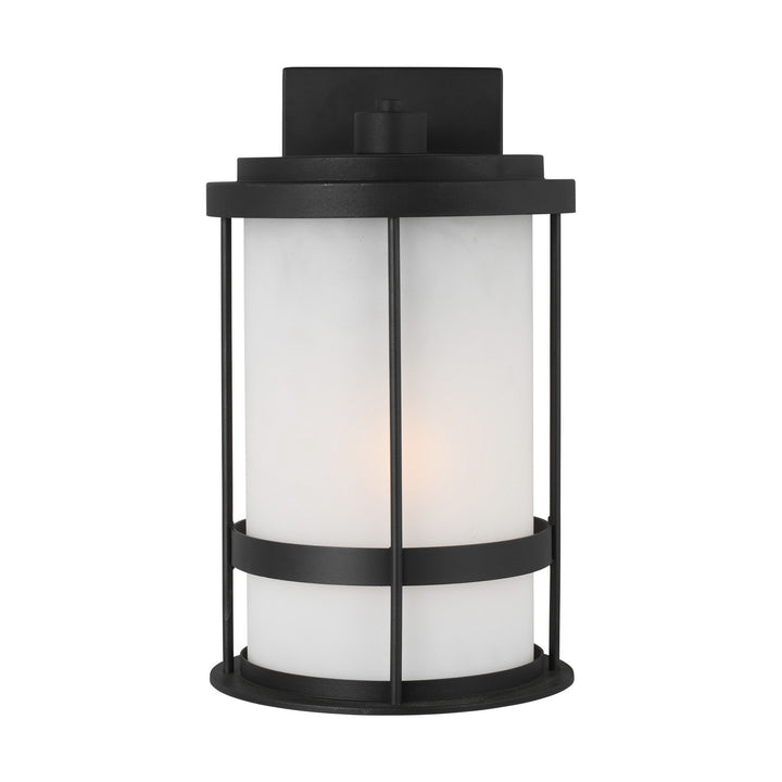 Wilburn One Light Outdoor Wall Lantern in Black - available from The Lighting Shoppe, trusted by Canadian homeowners