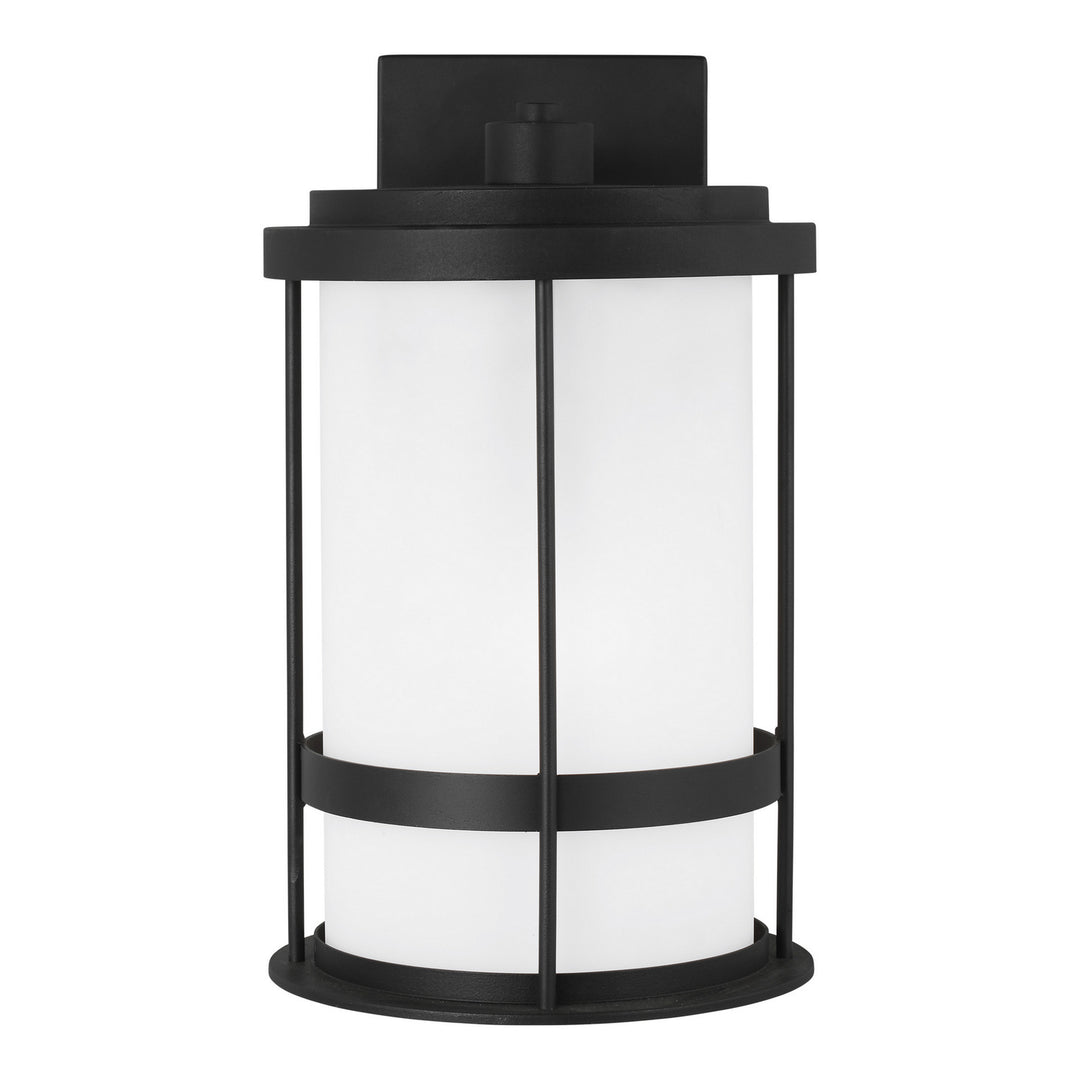 Wilburn One Light Outdoor Wall Lantern in Black - available from The Lighting Shoppe, trusted by Canadian homeowners