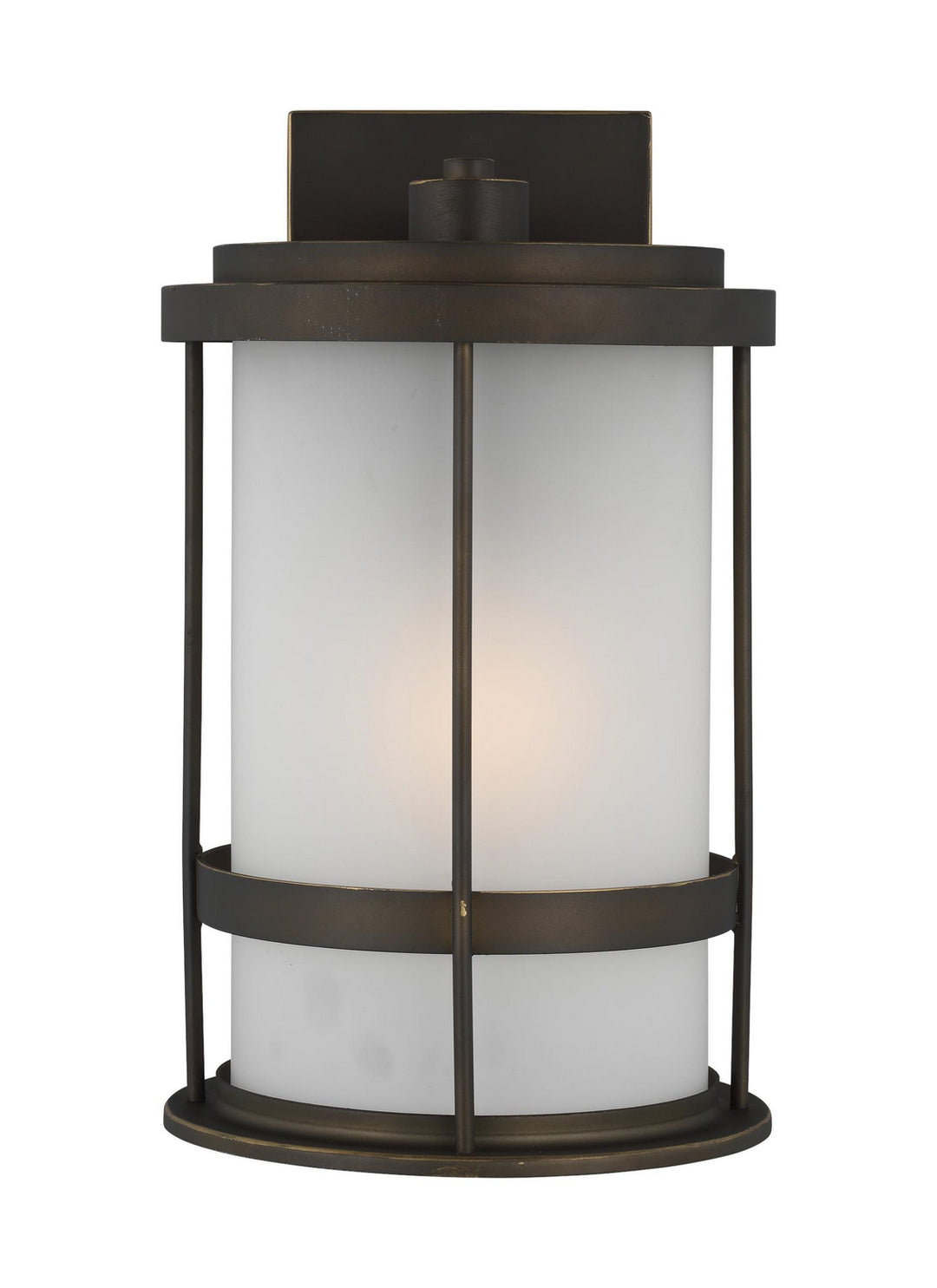 Wilburn One Light Outdoor Wall Lantern in Antique Bronze - available from The Lighting Shoppe, trusted by Canadian homeowners