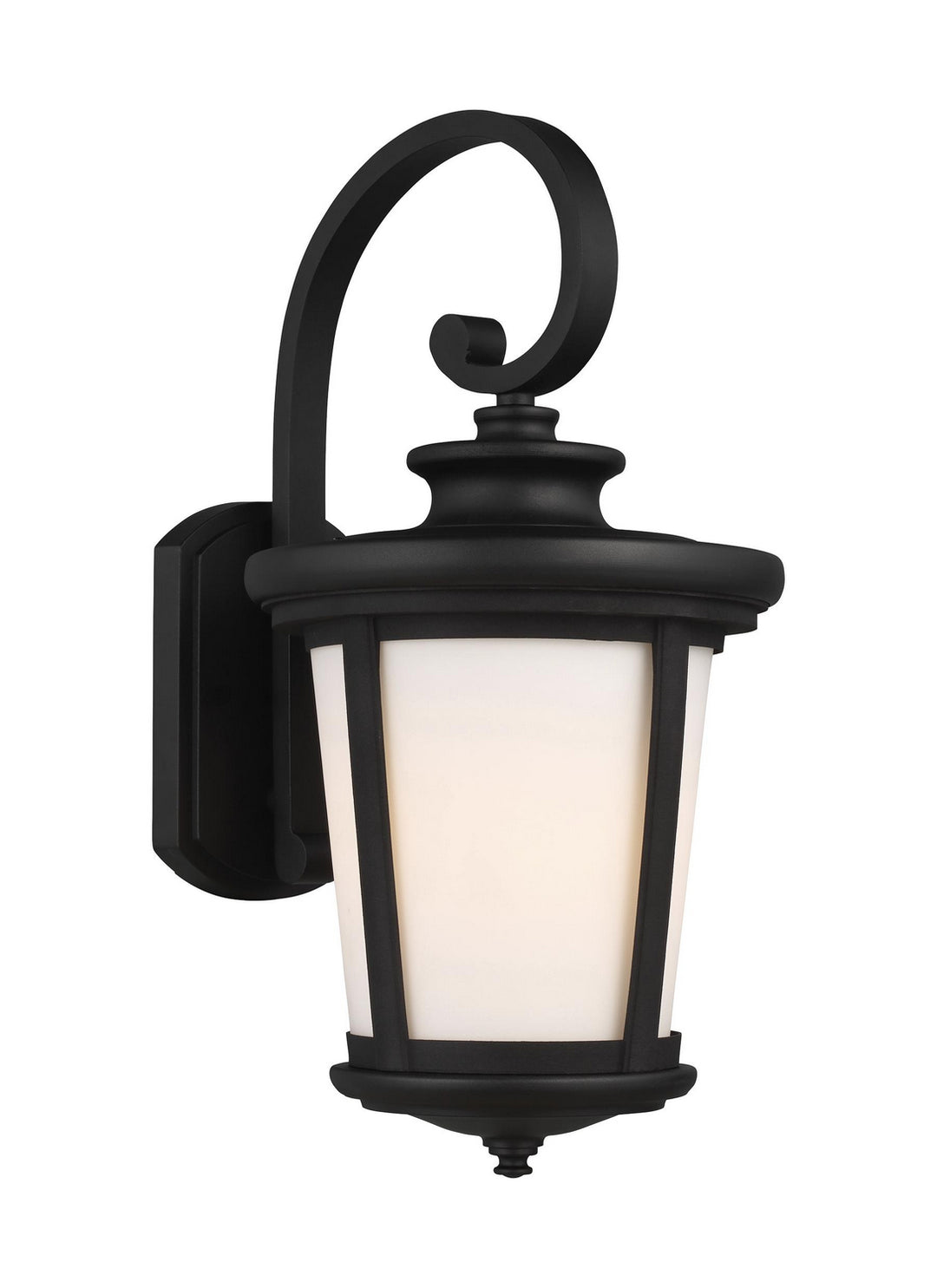 Eddington One Light Outdoor Wall Lantern in Black - available from The Lighting Shoppe, trusted by Canadian homeowners