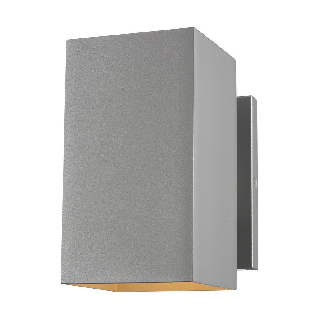 Pohl One Light Outdoor Wall Lantern in Painted Brushed Nickel - available from The Lighting Shoppe, trusted by Canadian homeowners
