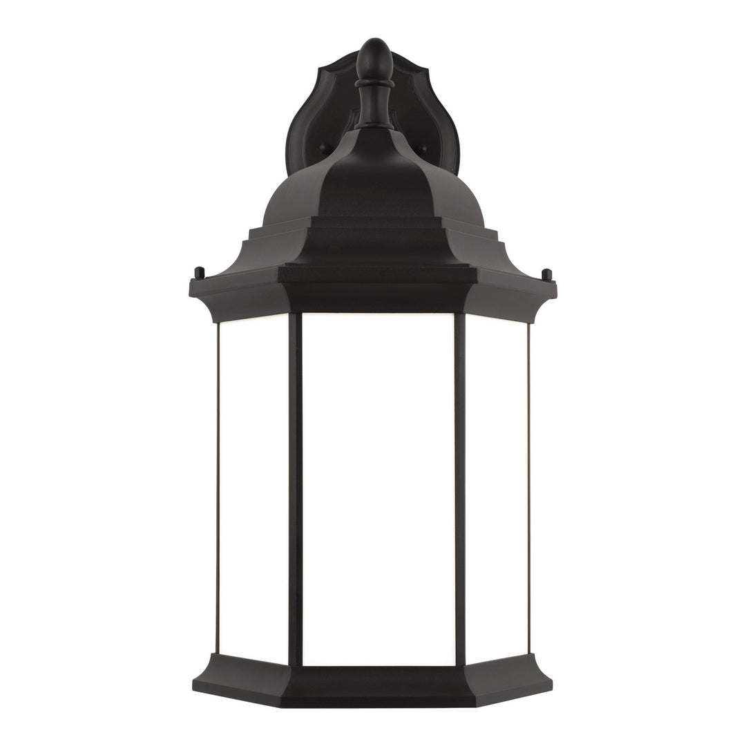 Sevier One Light Outdoor Wall Lantern in Black - available from The Lighting Shoppe, trusted by Canadian homeowners