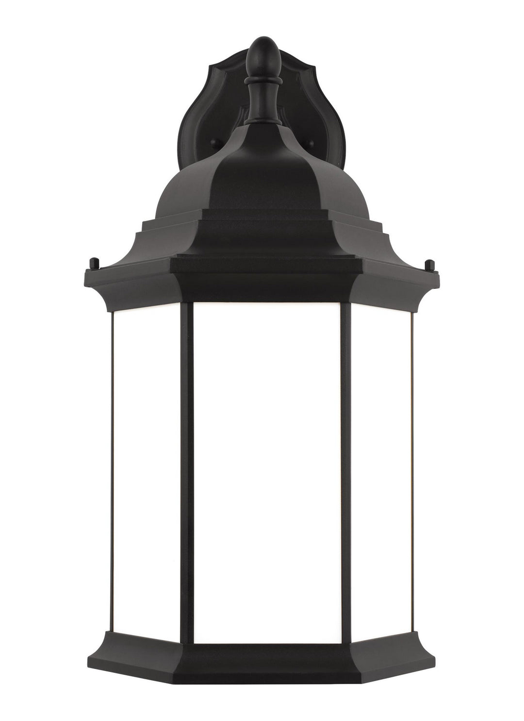 Sevier One Light Outdoor Wall Lantern in Black - available from The Lighting Shoppe, trusted by Canadian homeowners