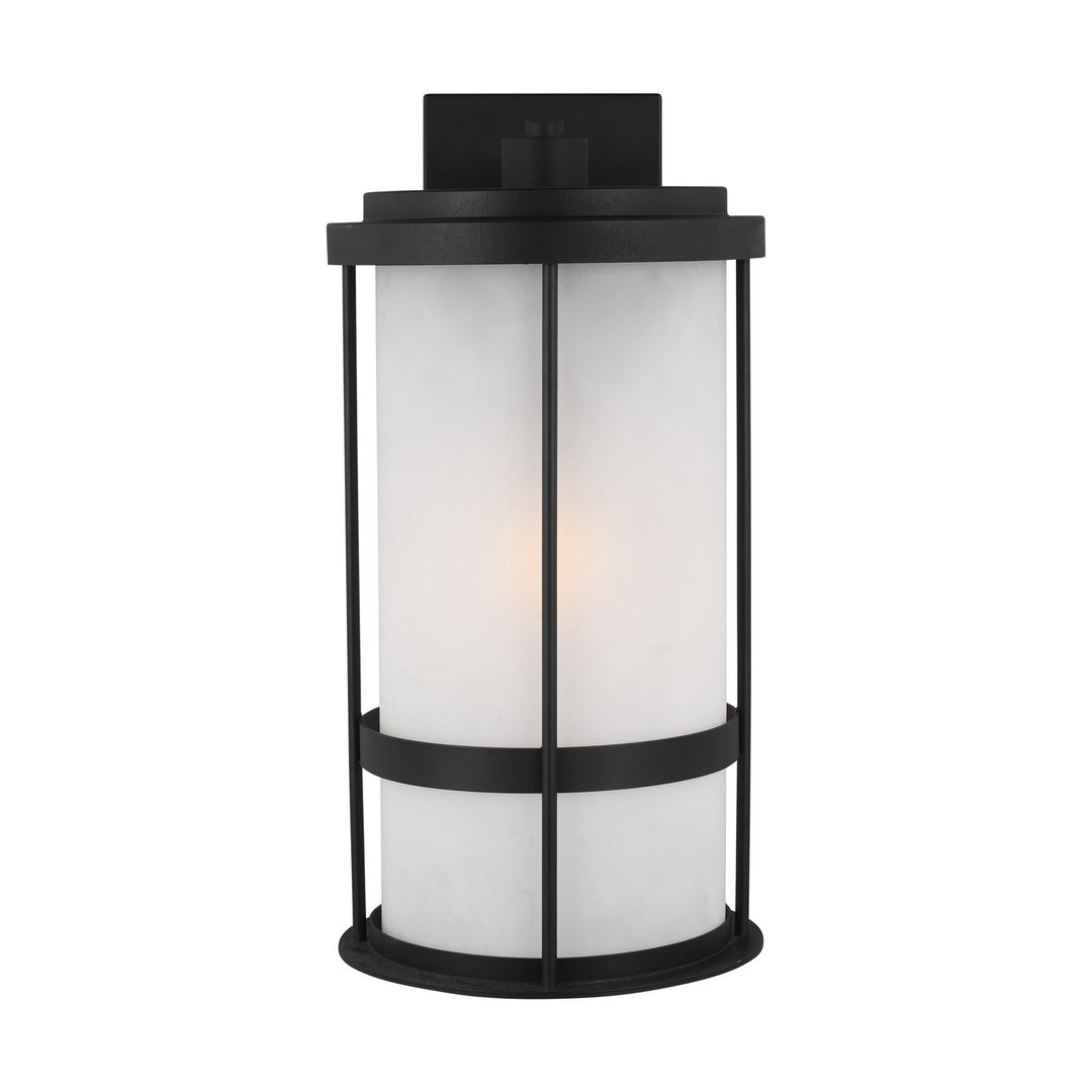 Wilburn One Light Outdoor Wall Lantern in Black - available from The Lighting Shoppe, trusted by Canadian homeowners