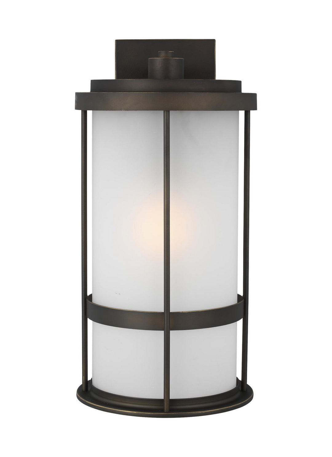 Wilburn One Light Outdoor Wall Lantern in Antique Bronze - available from The Lighting Shoppe, trusted by Canadian homeowners