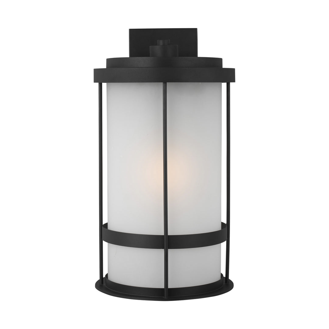 Wilburn One Light Outdoor Wall Lantern in Black - available from The Lighting Shoppe, trusted by Canadian homeowners
