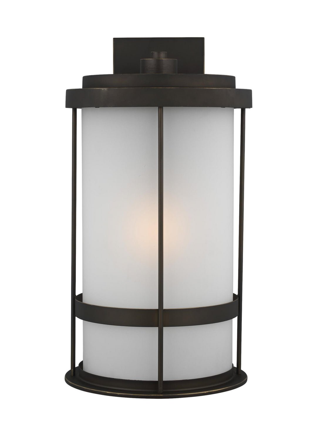 Wilburn One Light Outdoor Wall Lantern in Antique Bronze - available from The Lighting Shoppe, trusted by Canadian homeowners