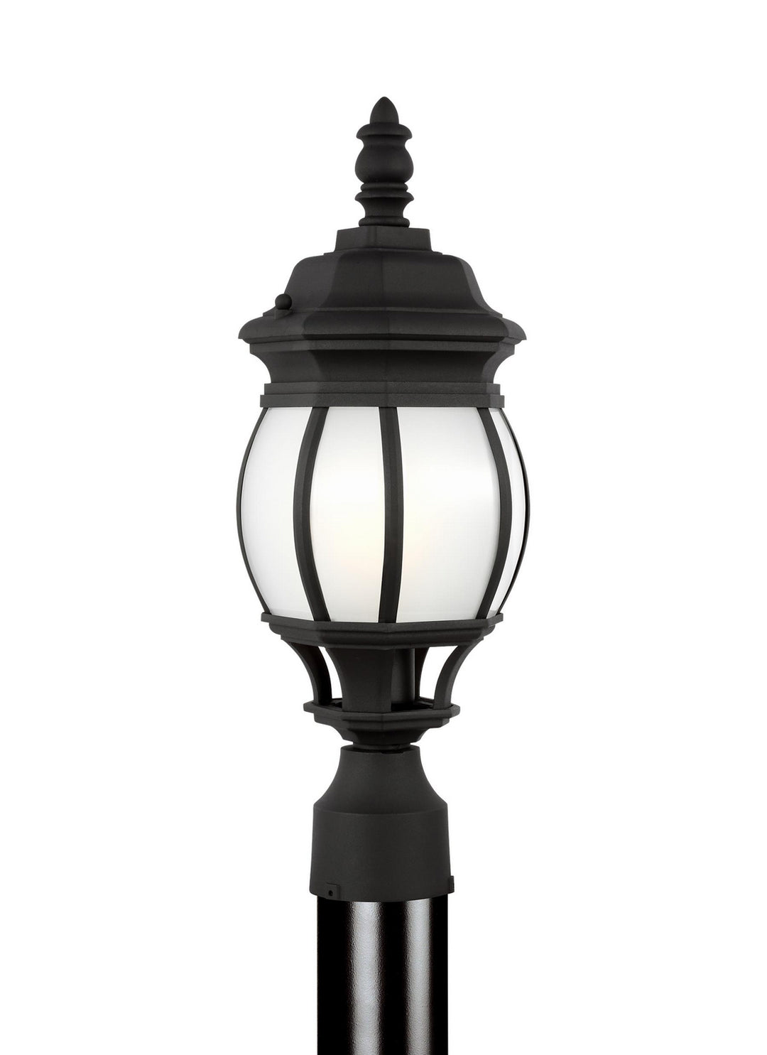 Wynfield One Light Outdoor Post Lantern in Black - available from The Lighting Shoppe, trusted by Canadian homeowners
