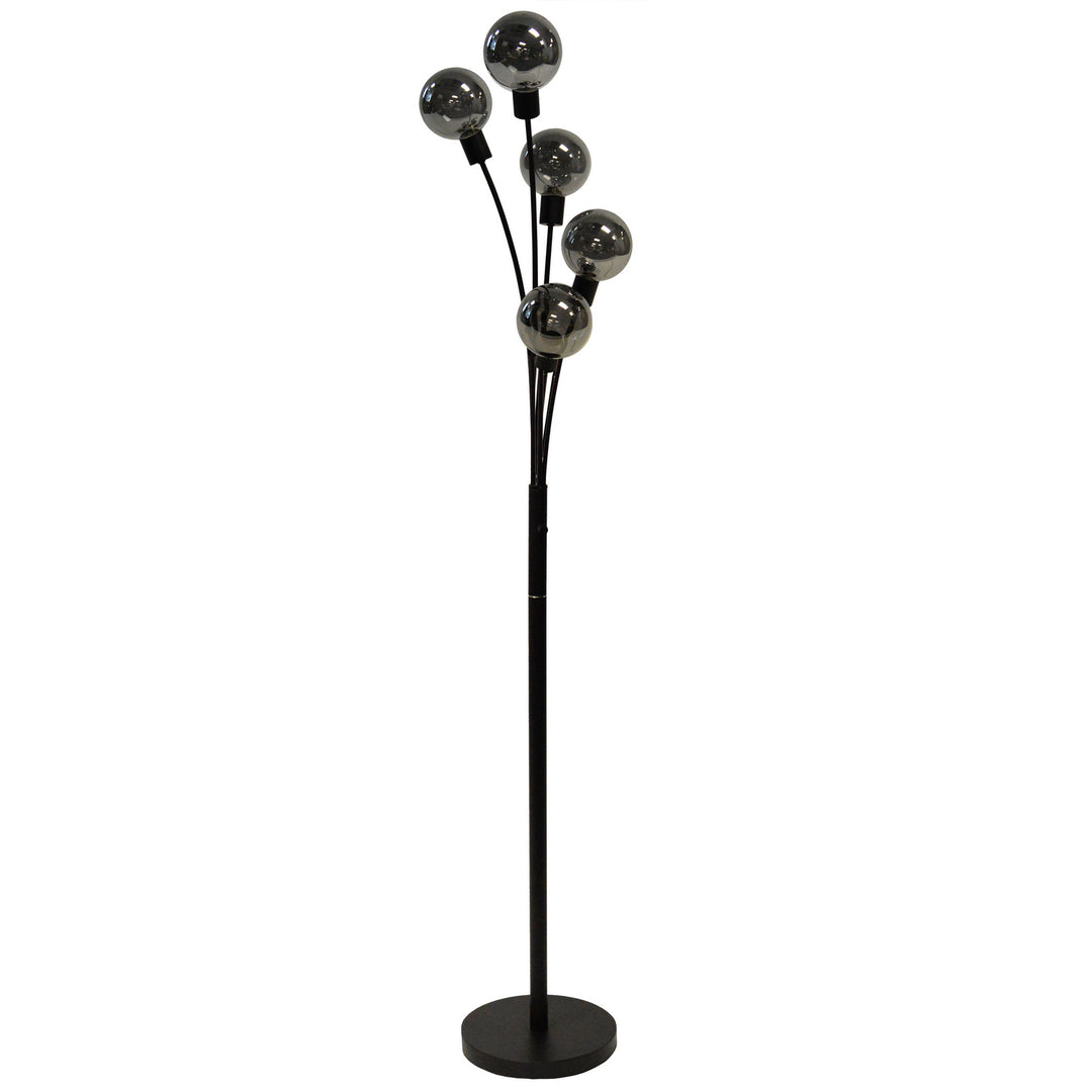 Five Light Floor Lamp in Black - available from The Lighting Shoppe, trusted by Canadian homeowners