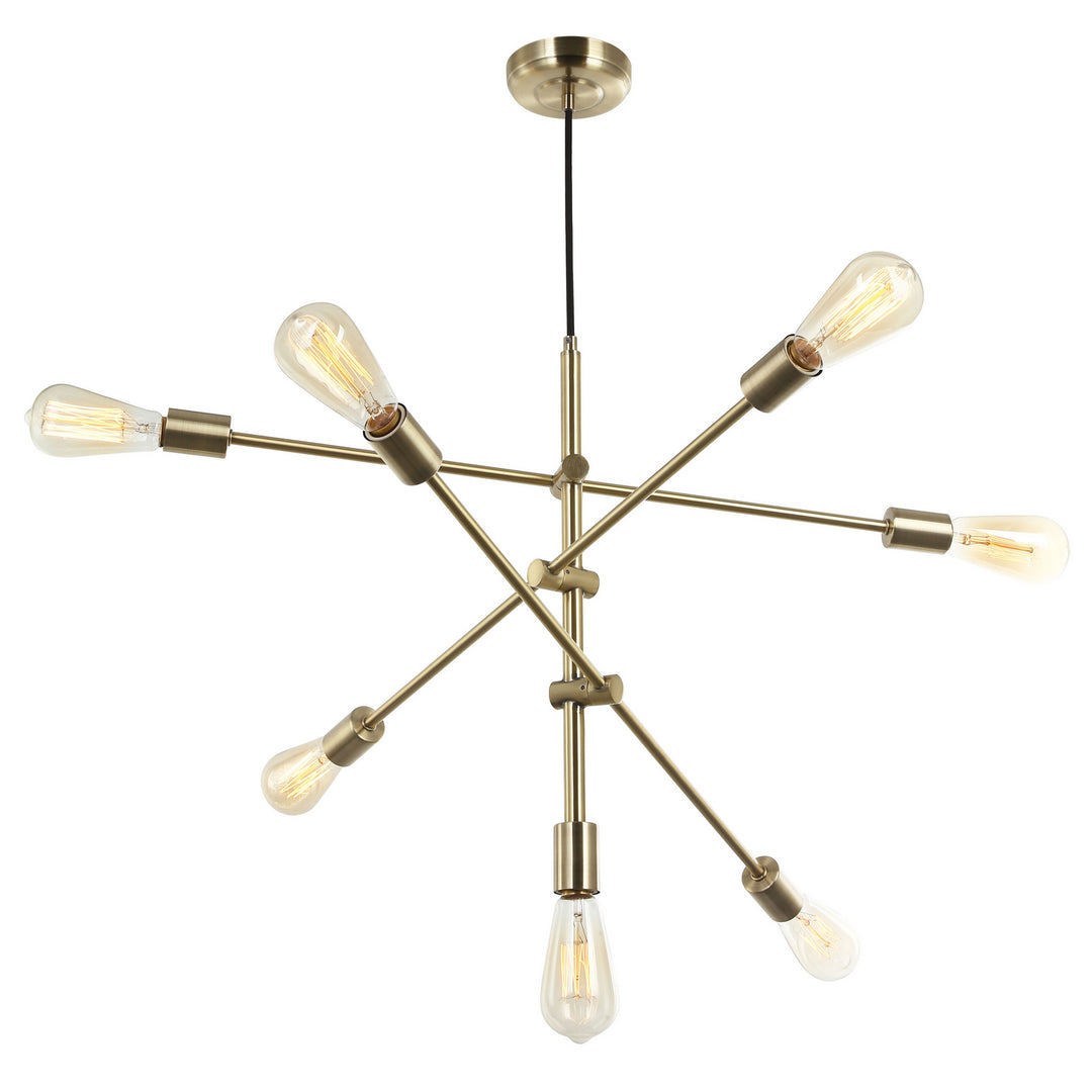 Seven Light Pendant in Aged Brass - available from The Lighting Shoppe, trusted by Canadian homeowners
