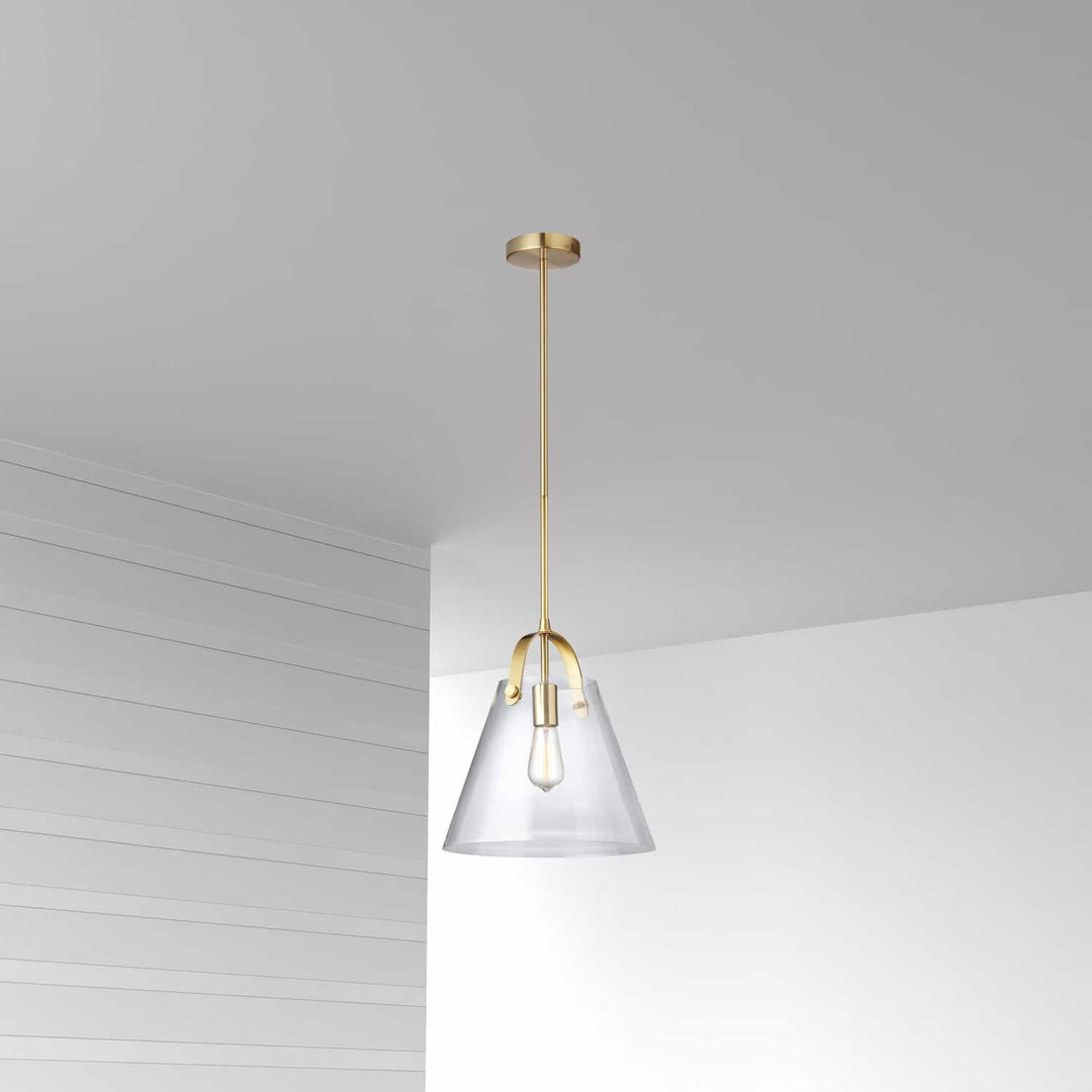 Dainolite Canada - 871P-AGB - One Light Pendant - Polly - Clear