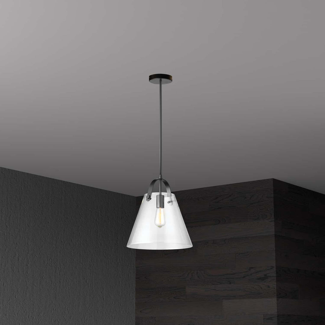 Dainolite Canada - 871P-BK - One Light Pendant - Polly - Clear