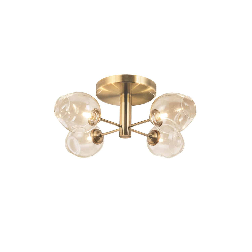 Dainolite Canada - ABI-204SF-VB - Four Light Semi Flush Mount - Abii - Vintage Bronze