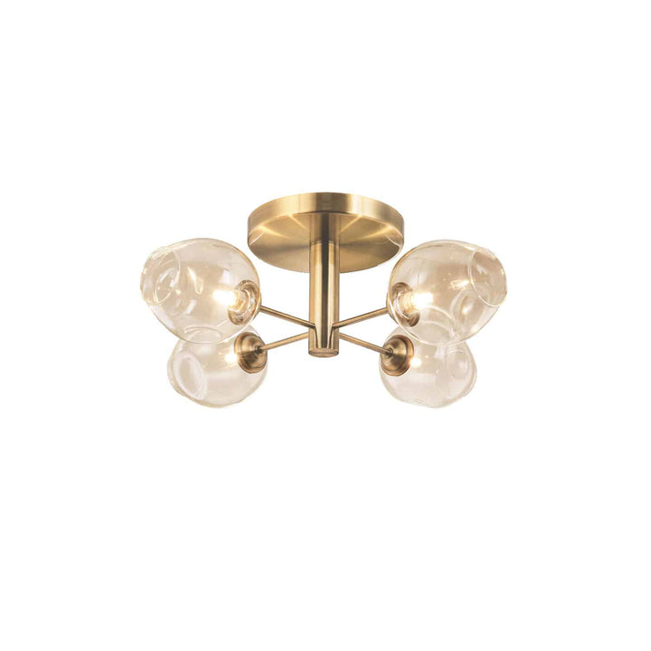Dainolite Canada - ABI-204SF-VB - Four Light Semi Flush Mount - Abii - Vintage Bronze