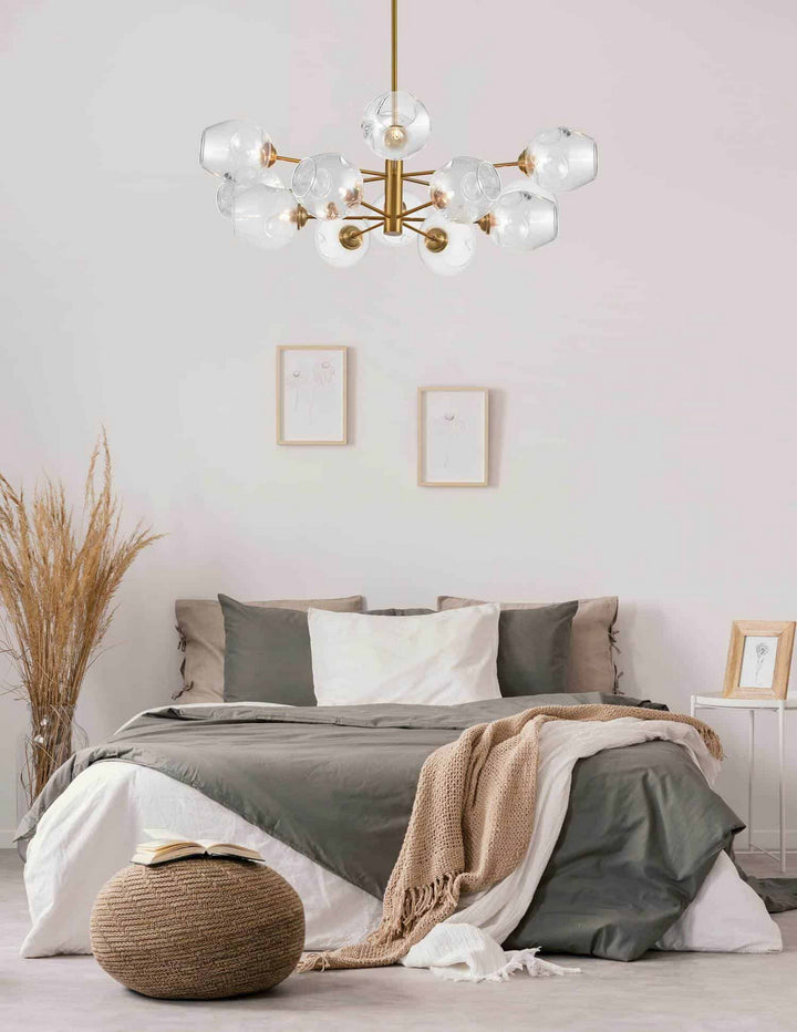 Dainolite Canada - ABI-3312P-VB-SP-CLR - 12 Light Pendant - Abii - Vintage Bronze