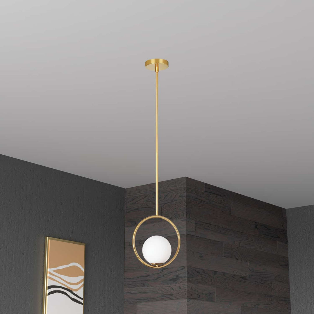 Dainolite Canada - ADR-101P-AGB - One Light Pendant - Adrienna - Aged Brass