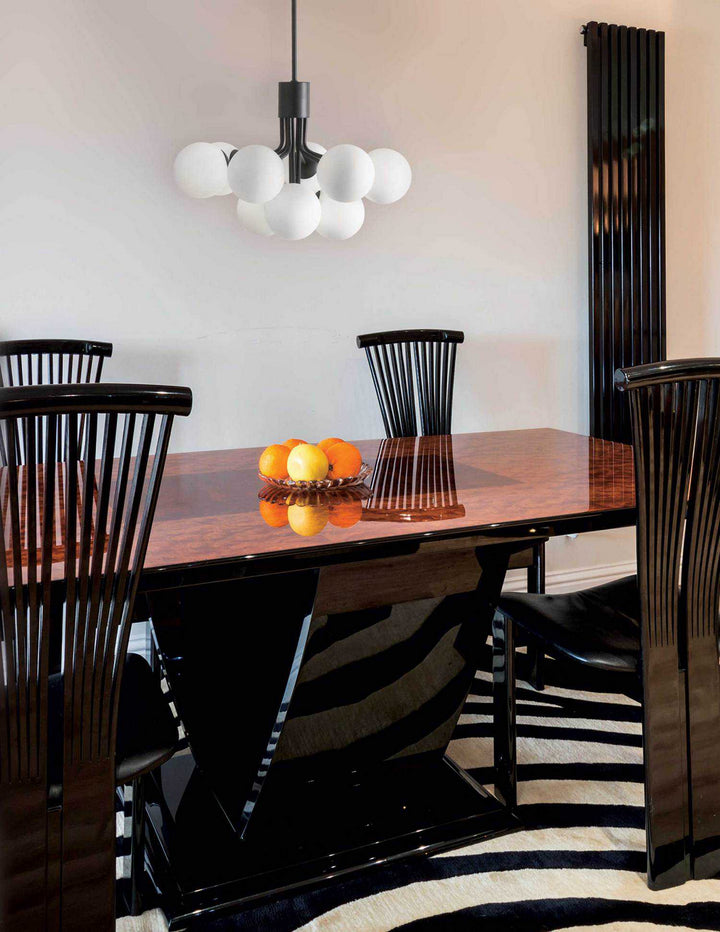 Dainolite Canada - AMA-249C-MB - Nine Light Chandelier - Amanda - Black
