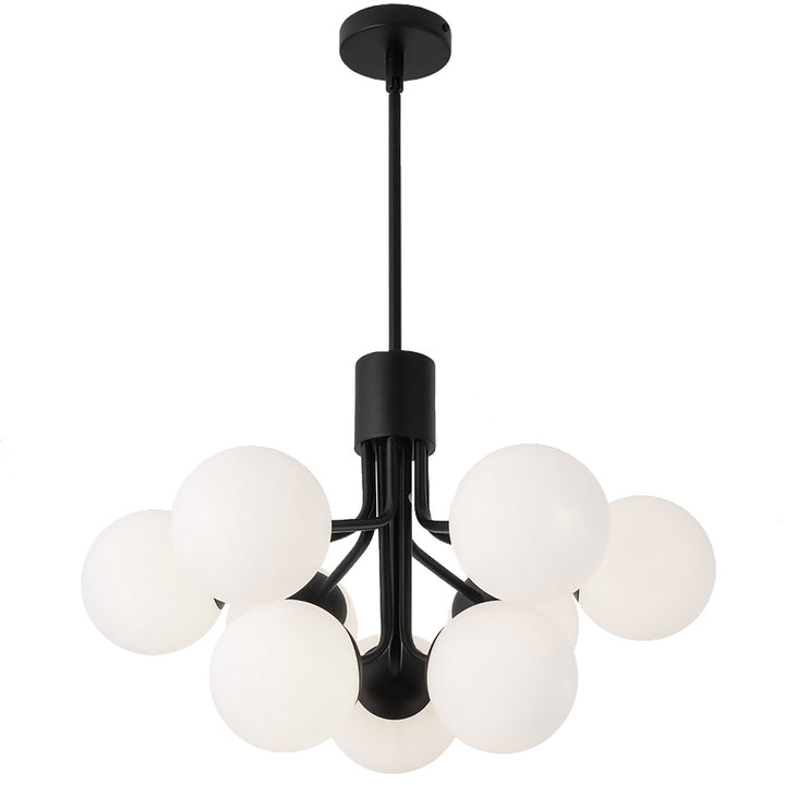Amanda Nine Light Chandelier in Black - available from The Lighting Shoppe, trusted by Canadian homeowners