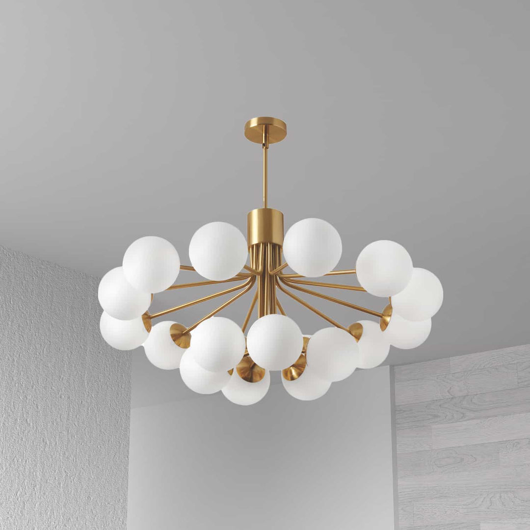 Dainolite Canada - AMA-3618C-AGB - 18 Light Chandelier - Amanda - Aged Brass