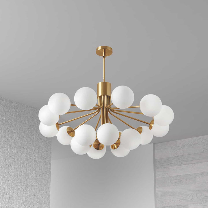 Dainolite Canada - AMA-3618C-AGB - 18 Light Chandelier - Amanda - Aged Brass