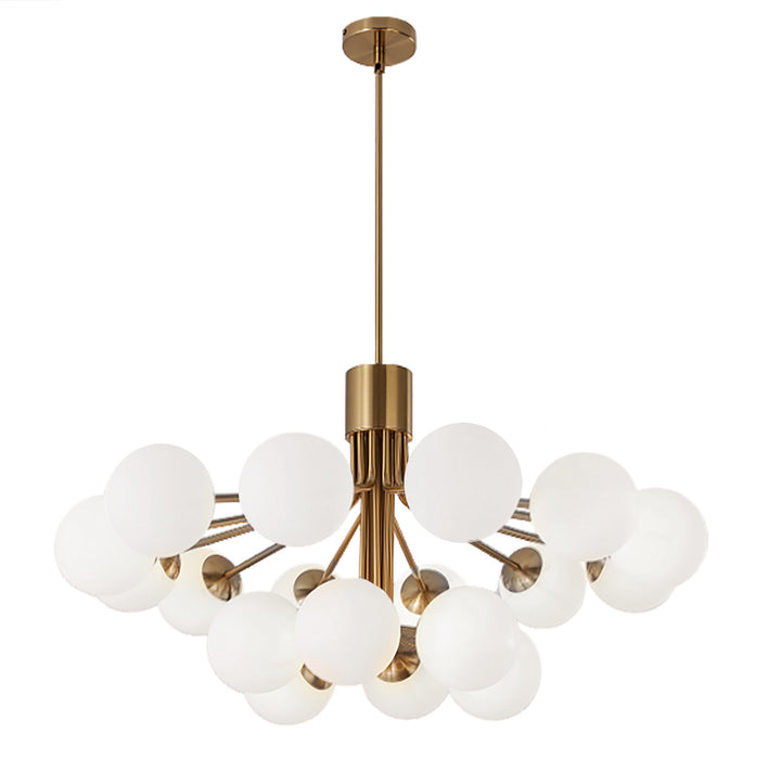 Amanda 18 Light Chandelier in Aged Brass - available from The Lighting Shoppe, trusted by Canadian homeowners