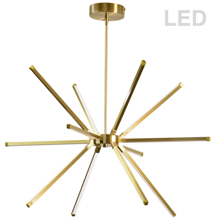 Array LED Pendant in Aged Brass - available from The Lighting Shoppe, trusted by Canadian homeowners
