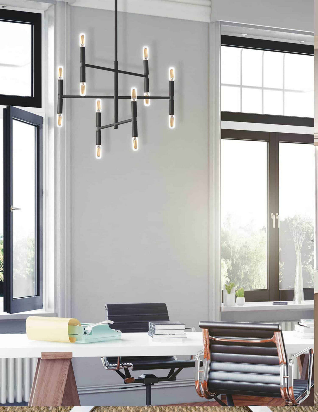 Dainolite Canada - AVA-2012C-MB - 12 Light Chandelier - Ava - Black