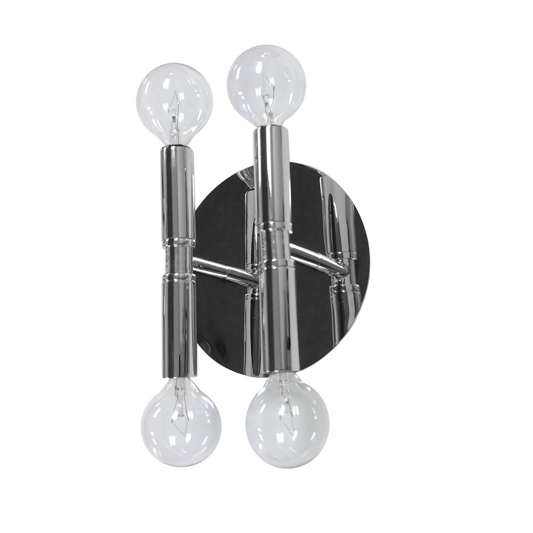 Ava Four Light Wall Sconce in Polished Chrome - available from The Lighting Shoppe, trusted by Canadian homeowners