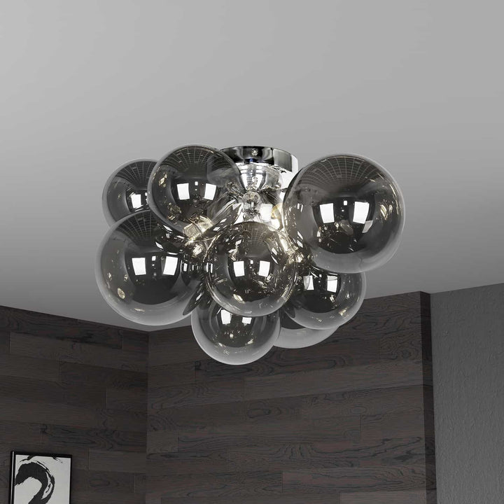 Dainolite Canada - CMT-143FH-SM-PC - Three Light Flush Mount - Comet - Polished Chrome