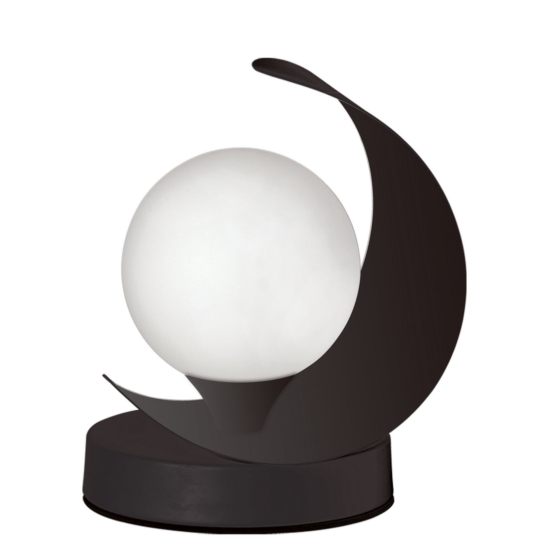 Crescent One Light Table Lamp in Black - available from The Lighting Shoppe, trusted by Canadian homeowners