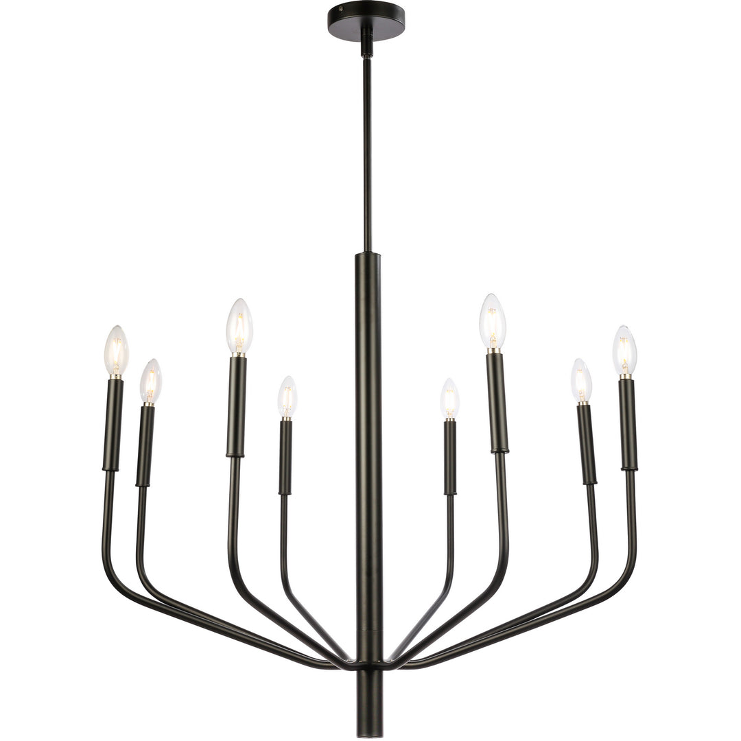 Eleanor Eight Light Chandelier in Black - available from The Lighting Shoppe, trusted by Canadian homeowners