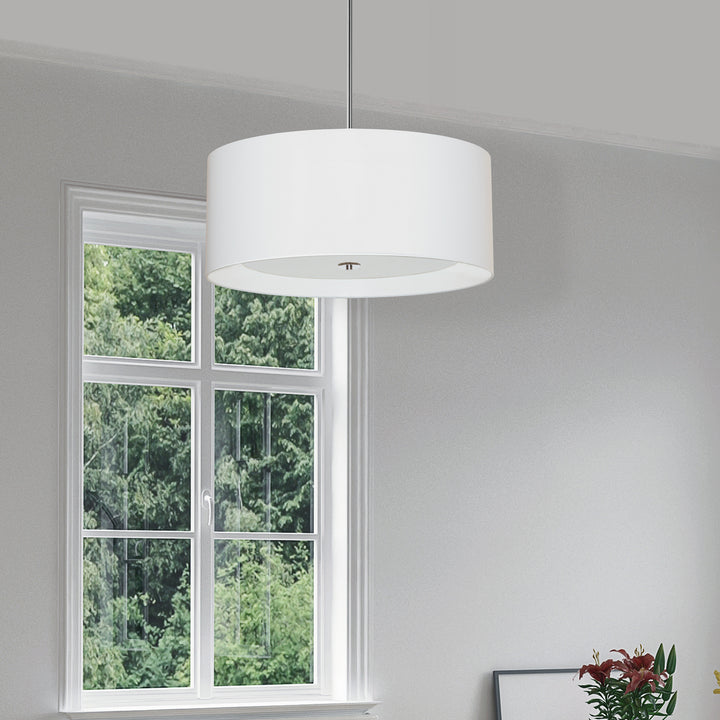 Dainolite Canada - HEL-224P-PC-WH - Four Light Pendant - Helena - White