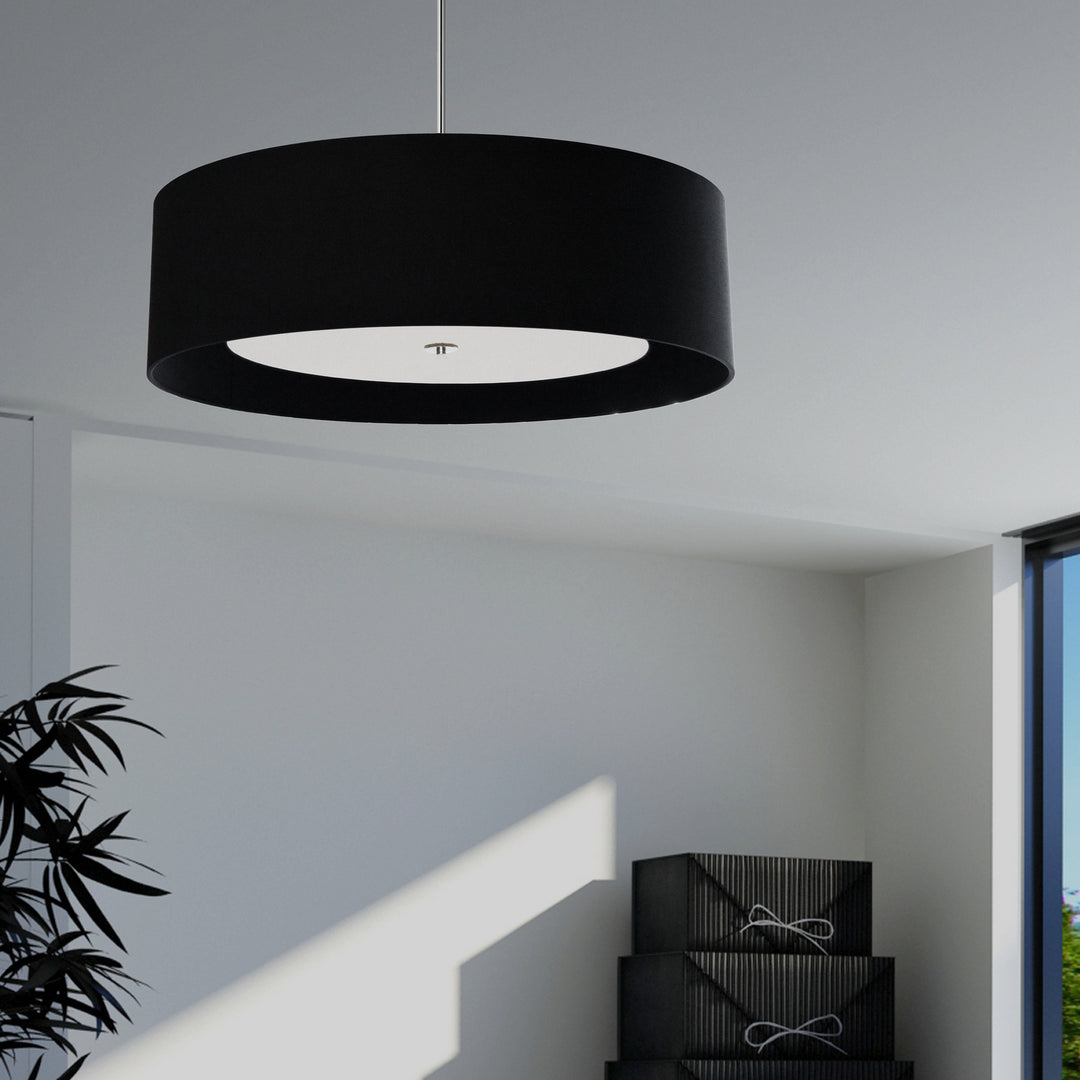 Dainolite Canada - HEL-304P-PC-BW - Four Light Pendant - Helena - Black