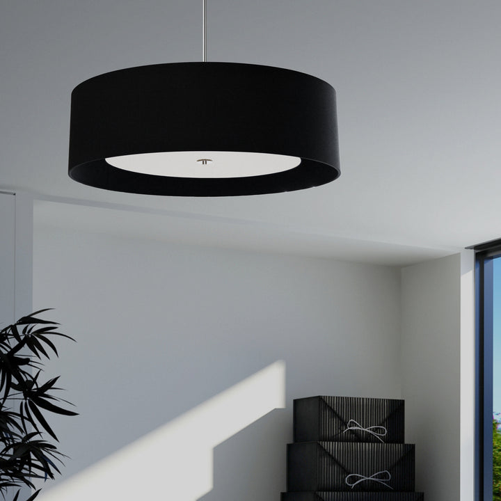 Dainolite Canada - HEL-304P-PC-BW - Four Light Pendant - Helena - Black
