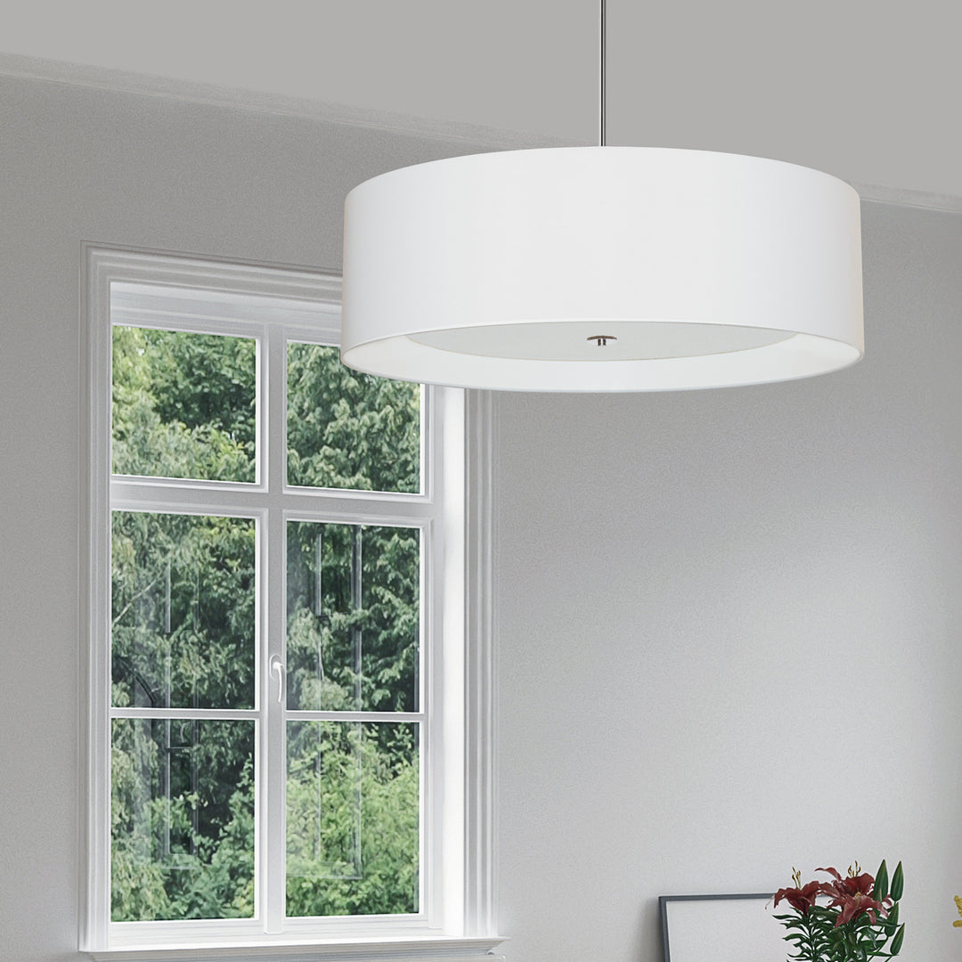 Dainolite Canada - HEL-304P-PC-WH - Four Light Pendant - Helena - White