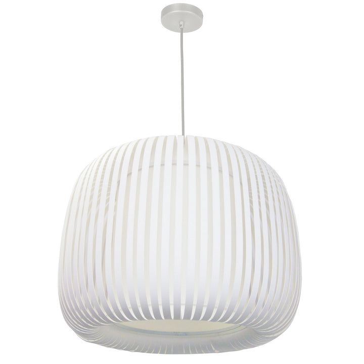 Mia One Light Pendant in White - available from The Lighting Shoppe, trusted by Canadian homeowners