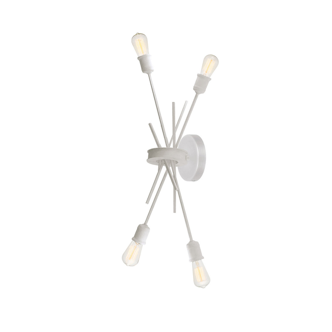 Nebraska Four Light Wall Sconce in White - available from The Lighting Shoppe, trusted by Canadian homeowners