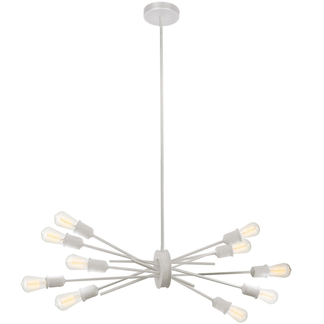 Nebraska Ten Light Pendant in White - available from The Lighting Shoppe, trusted by Canadian homeowners
