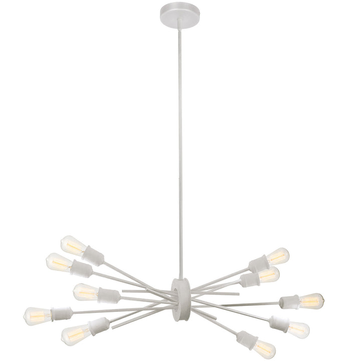 Nebraska Ten Light Pendant in White - available from The Lighting Shoppe, trusted by Canadian homeowners