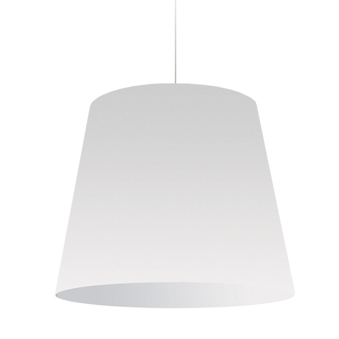 Oversized Drum One Light Pendant in White - available from The Lighting Shoppe, trusted by Canadian homeowners