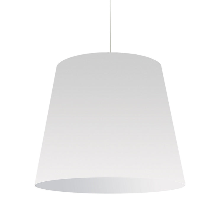 Oversized Drum One Light Pendant in White - available from The Lighting Shoppe, trusted by Canadian homeowners