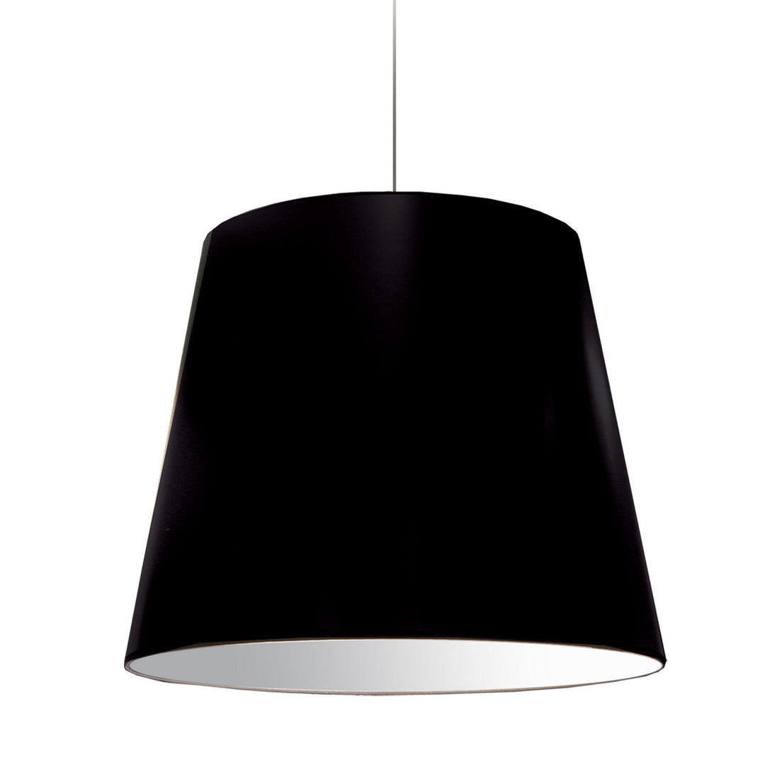 Oversized Drum One Light Pendant in Black - available from The Lighting Shoppe, trusted by Canadian homeowners