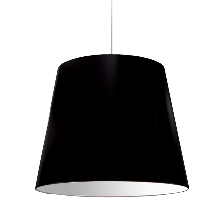 Oversized Drum One Light Pendant in Black - available from The Lighting Shoppe, trusted by Canadian homeowners