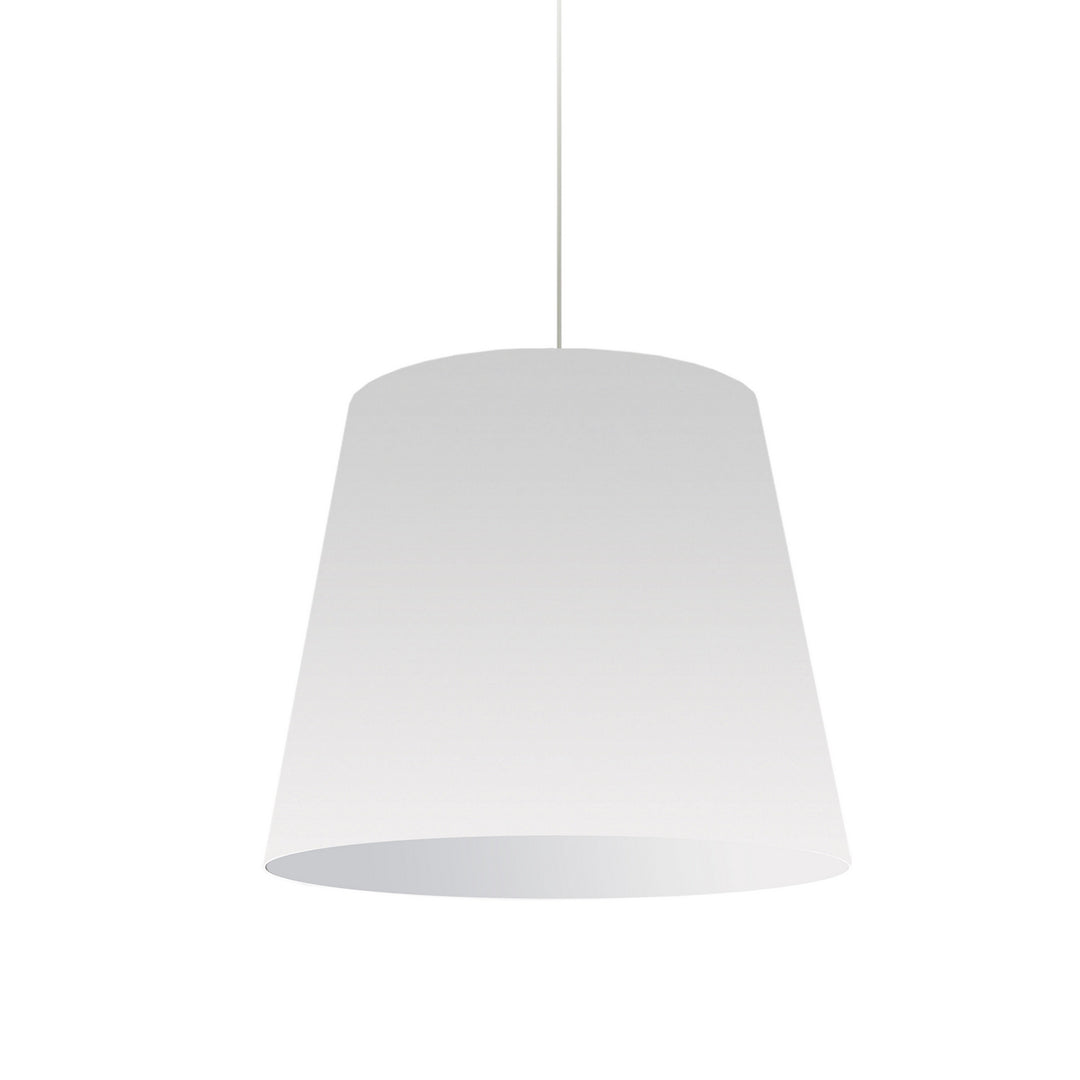 Oversized Drum One Light Pendant in White - available from The Lighting Shoppe, trusted by Canadian homeowners