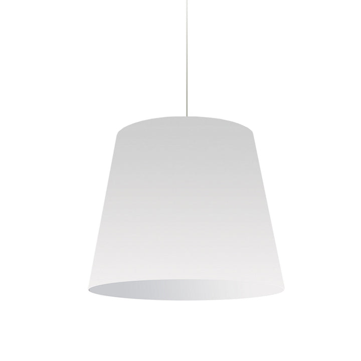 Oversized Drum One Light Pendant in White - available from The Lighting Shoppe, trusted by Canadian homeowners