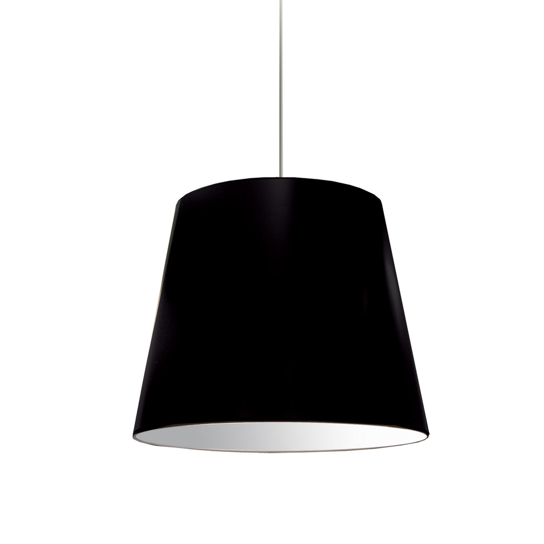 Oversized Drum One Light Pendant in Black - available from The Lighting Shoppe, trusted by Canadian homeowners