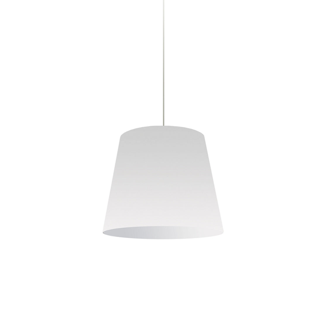 Oversized Drum One Light Pendant in White - available from The Lighting Shoppe, trusted by Canadian homeowners