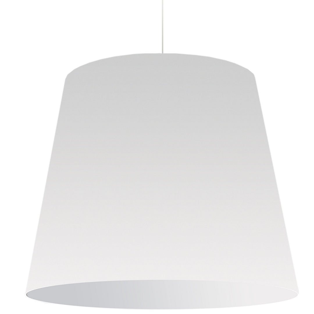Oversized Drum One Light Pendant in White - available from The Lighting Shoppe, trusted by Canadian homeowners
